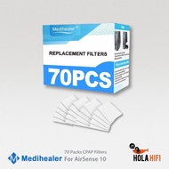 แผ่นกรอง CPAP Filters for AirSense 10 AirCurve 10 Series 9 AirStart Series by Medihealer (70ชิ้น)