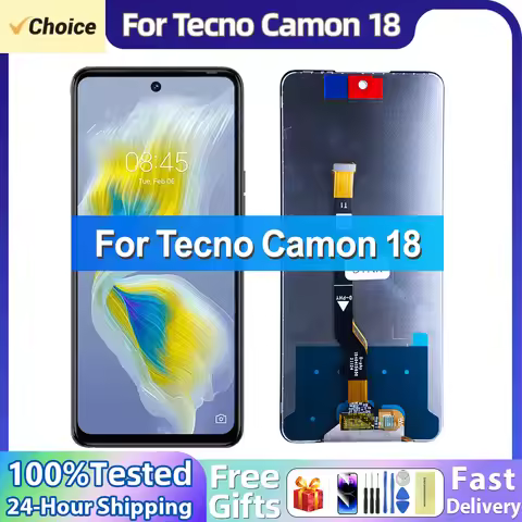 100% Working For Tecno Camon 18 CH6n LCD Display Touch Screen Digitizer Assembly Replacement For Tec
