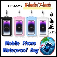 USAMS US-YD007(6-inch)/US-YD011 (7-inch) Mobile Phone Waterproof Phone Case