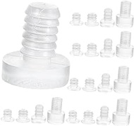 75pcs Furniture Soft Cushion Patio Table Spacers Under Glass Pads Glass Table Top Spacer Bumper Pads Cabinet Stoppers Drawer Cabinet Door Bumpers Clear Silica Gel Large Handle