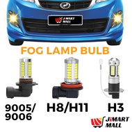 CAR FOG LAMP LED BULB H3 H8 H11 9005 9006 White Yellow Lampu Spotlight Sport Light Mentol Kereta Alza Axia Myvi Bezza