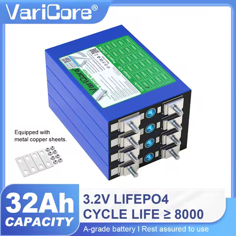 3.2V 32Ah Lifepo4 Batteries 4S 12.8V 30ah 3C 5C Lithium Iron Phosphate Battery Pack Solar Motorcycle