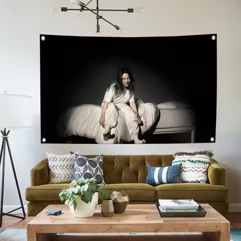 Famous pop singer B-Billie album flag 3x5fts 2x3fts home decoration aesthetics wall hanging bedroom 