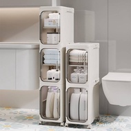 Compartment Slot Storage Cabinet Kitchen Storage Cabinet Bathroom Storage Cabinet Multi-Layer Storag