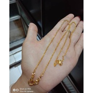 Necklace 24k gold platedRing pure silver