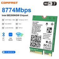 comfast WiFi7 Intel BE200 Network Card Bluetooth5.4 TriBand 2G/5G/6G 8774Mbps BE200NGW Intel AX210NG
