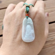 親翠 天然翡翠 冰晴寶寶普賢菩薩 龍蛇守護神調整式繩鏈 佛系