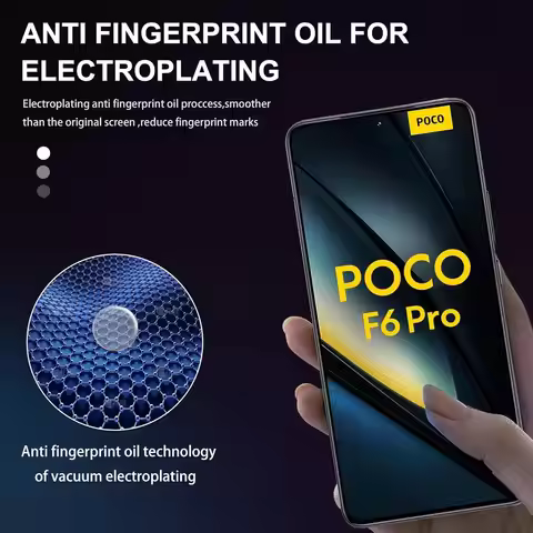 1/4Pcs For Poco F6 Pro Tempered Glass For Poco F6 F6Pro Screen Protector Glass Film