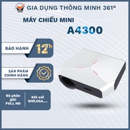 A4300 Mini Projector, Home Movie Projector with Bluetooth Wifi Connection, Convenient Home Movie Pro