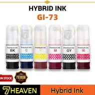 Premium Compatible Refill Ink GI-73 Gi73 Gi 73 6 Colors For Canon PIXMA G570 G670 (70ml each)