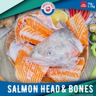 [Tankfully Fresh] Fresh Salmon Head & Bones 鳟鱼头与骨 (1kg - 1.1kg gross weight)