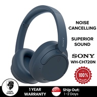 (SG) Sony WH-CH720N Noise Cancelling Wireless Bluetooth Headphones - Up to 35 hours battery life and Quick Charge – Blue