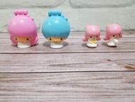 [私藏品] 4個 合售價 全新2016年麥當勞玩具 kikilala 雙子星 牙刷架+二手sanrio 三麗鷗 雙子星 玩具公仔