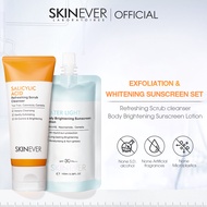 SKINEVER Salicylic Acid Scrub Cleanser Water Light Body Sunscreen Soothing SPF 50+ Moisture Whitenin