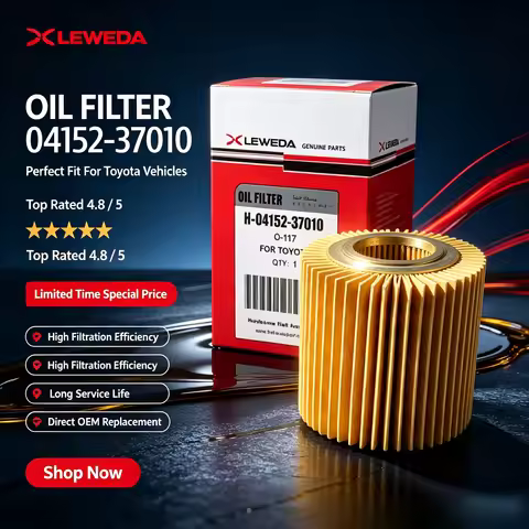 Leweda High Flow Oil Filter 04152-37010 for Toyota Corolla Prius Harrier Noah Voxy Wish Lexus Replac