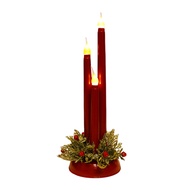 Christmas LED Candle Lamp Battery Powered Flameless Fake Taper Candle Decoration Flickering Long Ele