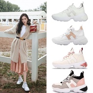 H HOG Women's Shoes Yang Mi Collision Style Hogan Interaction Double Island Shoes Thick-Soled Height