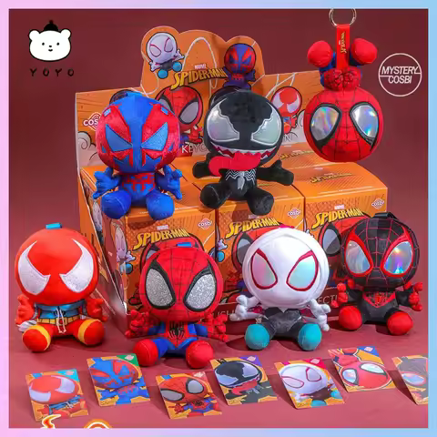 New Original Hot Toys Spiderman Blind Box Venom Ghost - Spider Anime Figures Mystery Box Miles Moral