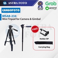 Cambofoto TRIPOD Camera DLSR MIRRORLESS HP MONOPOD SAB 234 FREE BAG