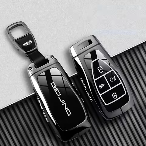 Zinc Alloy Car Key Case Cover for Baic Senova Beijing BJ40 BJ80 BJ30 BJ60 BJ90 F40 U7 X7 EX5 EC5 EU5