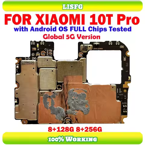 Original Unlocked Motherboard for Xiaomi 10T Pro, Mainboard, Fully Tested, Good WorksLogic Board, Ci