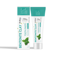 Bentonite Clay & Charcoal Toothpaste Whitening ฟันขาวสดชื่น คราบพลัค อ่อนโยนต่อเหงือก สูตรไม่มี SLS 