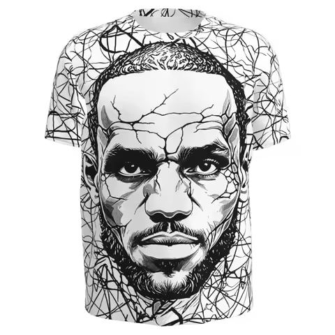 Lebron James Free Custom Label T Shirt Name Number Portrait Games America Teams T-shirt Basketball C