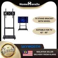 Universal TV Wall Mount / TV Stand Bracket IH-Y800 for 42-85 Inch With Stand Roller Trolley Wheel - Homehero2