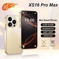 4G Brand New Mini Phone XS16 | 4.0 Inch Screen Smartphone | 4GB RAM+64GB ROM | Dual Camera | Dual SI