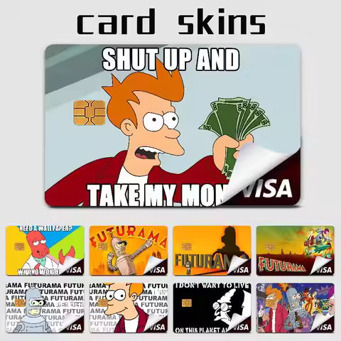 Popular American Animation F-Futurama Game 100% Hot Sale Amine Credit Debit Bank Card Bus Card Film 