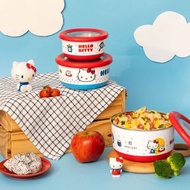 台灣直送🍄正版✨Sanrio Hello Kitty 不鏽鋼 雙層 隔熱碗 餐碗 飯碗 餐盒 兒童碗 密封 Housuxi