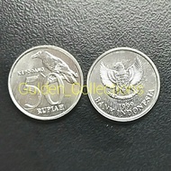 Uang kuno 50 rupiah koin kepodang 1999 lustre