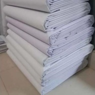 WHITE BANNER POLOS (factory print gagal) 630gsm thick Size (3 x 2 - 3 x 8) meter