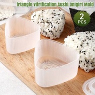 屯京 - 【2件套裝】廚房透明三角模具 飯糰工具 壽司模 便當 冷凍壽司飯糰模具[平行進口]