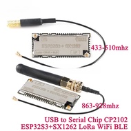1pc ESP32S3+SX1262 WiFi Bluetooth-c BLE LoRa LoRaWAN Wireless Module 433-510mhz 863-928mhz HTIT-Wsh 
