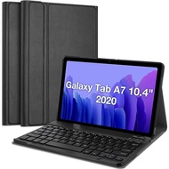สำหรับGalaxy Tab A7 10.4นิ้ว2020กรณีคีย์บอร์ดSlim Shellขาตั้งหนังพับได้ฝาครอบแม่เหล็กแป้นพิมพ์บลูทูธ