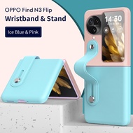 Wristband Stand Fold Casing for OPPO Find N3 Flip Fold Case for N3Flip N3P Folding Protection stand 