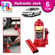 HL MALL 6 Ton Portable Heavy Duty Hydraulic Bottle Jack Automotive Car Jack Emergency Kit Set - 6 TO