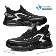 ♞,♘WEBER Steel Toe Safety Shoes For Men Anti-slip Hiking Shoes Work Shoes Caterpillar