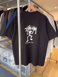 現貨即寄，隨訂貨返，超靚勁抵！潮牌Stussy情侶運動休閒前後時尚印花圓領Tee，高克重，純棉，潮味十足，時尚好著，中意嘅歡迎PM，thx!兩色各一，size XL，超勁抵，特價:$159/件，兩件包