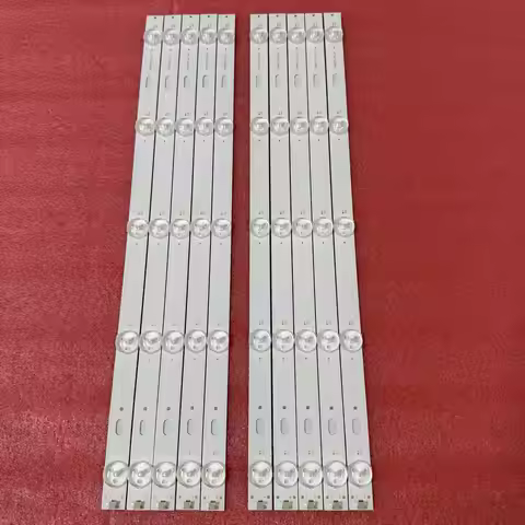 10pcs/set LED Strip For 5LED Makvision Wei-ya MT43W-267C3 A B MT43W-26723 A B MT43W-861A3 A B TB4307