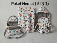 satu paket 5in1~dan paket 3in1 paket hematperlengkapan bayi baru lahir termurah