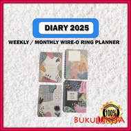 Weekly / Monthly Planner With Wire-O Ring Binding 2025 | Diary 2025 | Planner 2025