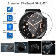 1PCS Round Universal Smart Watch Tempered Glass Screen Protector Film 23-27dg