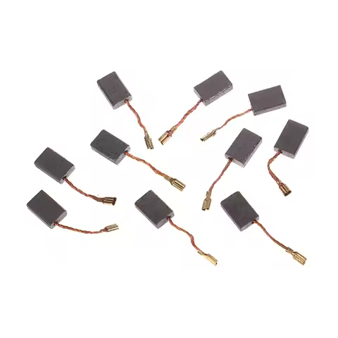 10Pcs 125 Electric Tool Carbon Brushs Electric Hammer Parts Graphite Brush Angular Polishing Machine