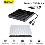 External CD/DVD Drive for Laptop CD DVD Player USB .0 Type C Portable Optical Drive CD Burner For Wi