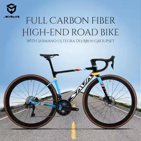 SAVA full carbon road bike electronic shifting road bike T1000 frame 24 speed ultra-light 7.2kg with