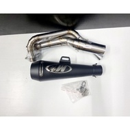 Sale! คอท่อ งานแสตนเลส สำหรับ Suzuki Raider 150 FI / R150FI / เรดเดอร์ 150  พร้อมปลายท่อให้เลือก งาน