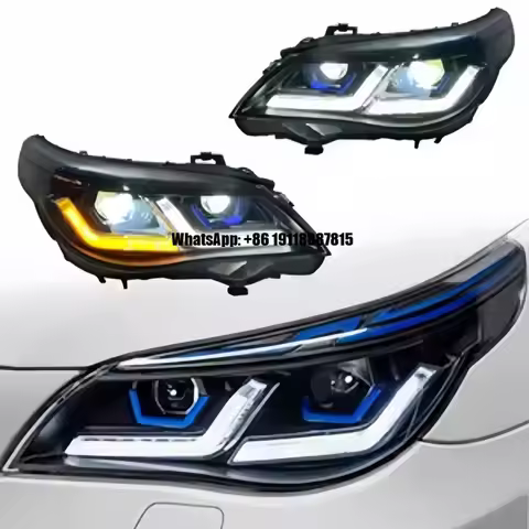 For BMW 2007 525i, 530i, 535i E60 LCI Angel Eye Light Emitting Diode Front Headlamp Assembly Set