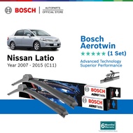 Bosch Aerotwin Retrofit U Hook Wiper Set for Nissan Latio C11 (22"/16")